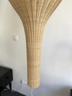  Gasparucci Italo Large Natural Rattan Pendant Light by Gasparucci Italo 1980s - 2041520