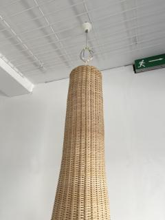  Gasparucci Italo Large Natural Rattan Pendant Light by Gasparucci Italo 1980s - 2041522