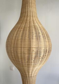  Gasparucci Italo Large Natural Rattan Pendant Light by Gasparucci Italo 1980s - 2041523