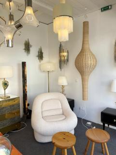  Gasparucci Italo Large Natural Rattan Pendant Light by Gasparucci Italo 1980s - 2041527