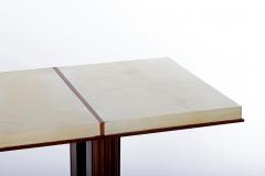  Gauthier Poinsignon Art Deco Mahohany and Velum Console Table by Gauthier Poinsignon - 1452779