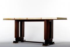  Gauthier Poinsignon Art Deco Mahohany and Velum Console Table by Gauthier Poinsignon - 1452781
