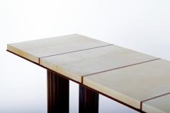  Gauthier Poinsignon Art Deco Mahohany and Velum Console Table by Gauthier Poinsignon - 1452785