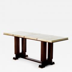  Gauthier Poinsignon Art Deco Mahohany and Velum Console Table by Gauthier Poinsignon - 1453603