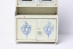  Gebr der Bing Antique Rare Dollhouse Miniature Gebr der Bing Enameled Tin Kitchen Cabinet 1890 - 3719079