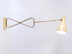  Gebr der Cosack Rare Elegant Mid Century Modern Wall Lamp 9590 28 by Cosack Germany 1950s - 3225556