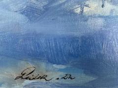  Geiler Gonzalez Cuban American Artist Geiler Gonzalez Deer Oil Painting on Canvas Signed - 3609183