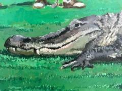  Geiler Gonzalez Cuban American Artist Geiler Gonzalez Painting on Canvas Game Over  - 3609329
