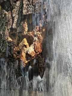  Geiler Gonzalez Geiler Gonzalez Oil Paper Collage Painting on Canvas The Hare and the Vulture - 3609327