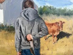  Geiler Gonzalez Oil on Canvas Painting The Slaughter by Geiler Gonzalez - 3609161