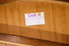  Gelli Ind stria de M veis Game Table in Wood Green Felt Gelli 1950s - 4546461