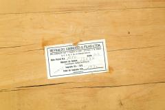  Gelli Ind stria de M veis Game Table in Wood Green Felt Gelli 1950s - 4546462