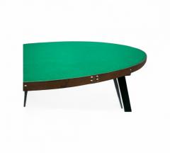  Gelli Ind stria de M veis Game Table in Wood Green Felt Gelli 1950s Lot 174 - 4353951