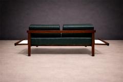  Gelli Ind stria de M veis Loveseat with Extendable side tables in Hardwood Leather Gelli - 4542556