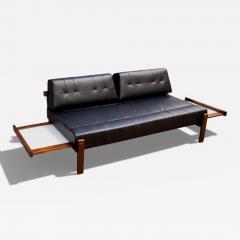  Gelli Ind stria de M veis Loveseat with Extendable side tables in Hardwood Leather Gelli - 4545954