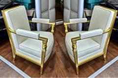  Genes Babut Genes Babut and Poillerat superb pair of French Neo classic chairs - 1409064