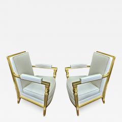  Genes Babut Genes Babut and Poillerat superb pair of French Neo classic chairs - 1411281