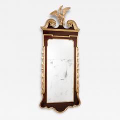  George Kemp Sons CHIPPENDALE LOOKING GLASS WITH SIDE CARVINGS AND CARVED PHOENIX - 3014939