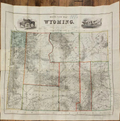  George L Holt HOLTS NEW MAP OF WYOMING COMPILED BY PERMISSION FROM OFFICIAL RECORDS - 3071858