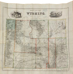  George L Holt HOLTS NEW MAP OF WYOMING COMPILED BY PERMISSION FROM OFFICIAL RECORDS - 3072139