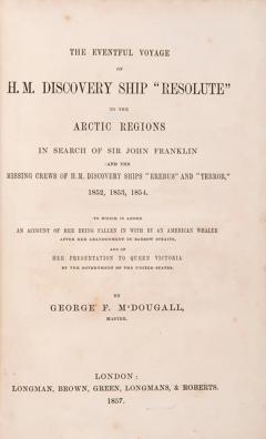  George M DOUGALL The eventful voyage of H M discovery ship Resolute by George MDOUGALL - 3492915