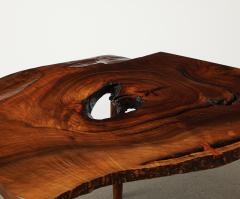  George Nakashima Woodworkers English Walnut Slab Coffee Table by George Nakashima - 3539295