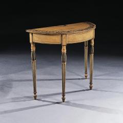  George Seddon Sons Painted Demi Lune Pier Table Likely by Seddon Sons and Sons and Shackleton - 4599422