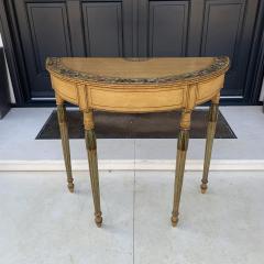  George Seddon Sons Painted Demi Lune Pier Table Likely by Seddon Sons and Sons and Shackleton - 4599423