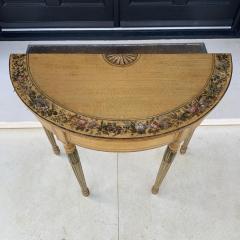  George Seddon Sons Painted Demi Lune Pier Table Likely by Seddon Sons and Sons and Shackleton - 4599428