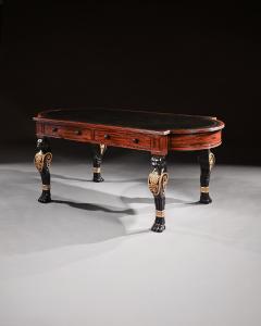  George Smith Regency Mahogany Partners Writing Table In The Manner Of George Smith - 4415412