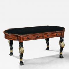  George Smith Regency Mahogany Partners Writing Table In The Manner Of George Smith - 4419427