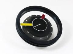  George Sowden Nathalie du Pasquier Postmodern Round Pop Art Desk or Table Clock Memphis Milano Style Italy 1990s - 4064861