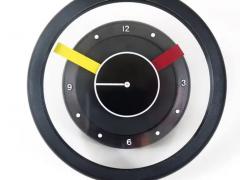  George Sowden Nathalie du Pasquier Postmodern Round Pop Art Desk or Table Clock Memphis Milano Style Italy 1990s - 4064875