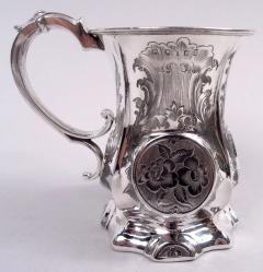  George Unite Antique English Victorian Classical Sterling Silver Baby Cup 1853 - 4147689