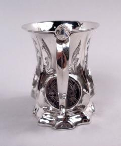  George Unite Antique English Victorian Classical Sterling Silver Baby Cup 1853 - 4147690