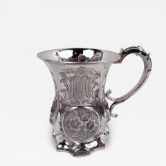  George Unite Antique English Victorian Classical Sterling Silver Baby Cup 1853 - 4151676