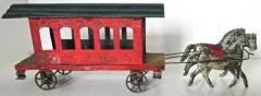  George W Brown Co American Tin Toy Trolley circa 1880 - 3142277