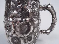  George W Shiebler Co Antique Shiebler Victorian Repousse Sterling Silver Baby Cup - 3765098