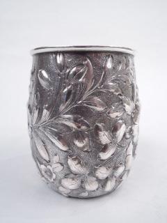  George W Shiebler Co Antique Shiebler Victorian Repousse Sterling Silver Baby Cup - 3765101