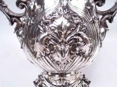  George W Shiebler Co Shiebler American Art Nouveau Sterling Silver Amphora Vase Wine Cooler - 4206185