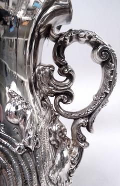  George W Shiebler Co Shiebler American Art Nouveau Sterling Silver Amphora Vase Wine Cooler - 4206191