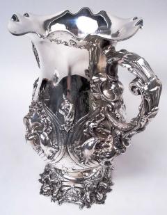  George W Shiebler Co Shiebler American Art Nouveau Sterling Silver Amphora Vase Wine Cooler - 4206192