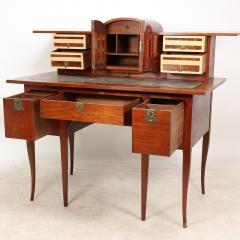  George Walton George Walton Arts Crafts Walnut Desk with Secret Drawers Heart Escutcheons - 4183088