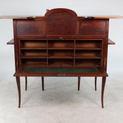  George Walton George Walton Arts Crafts Walnut Desk with Secret Drawers Heart Escutcheons - 4183091