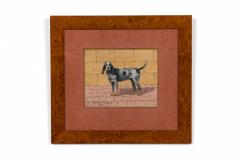  Georges Busson Georges Busson Art Deco Wire Haired Spaniel Dog Watercolor 1 - 3173926