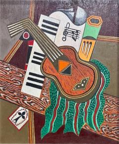  Georges Terzian Georges Terzian Cubism Expressionism Original Art Deco Style Painting - 4135015