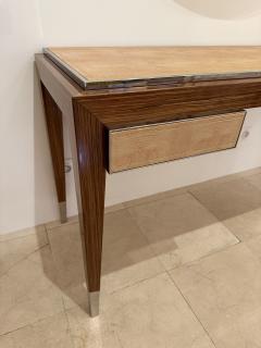  Gervasoni Desk Console Table Wood Metal and Leather by Gervasoni Italy 2000s - 3092358