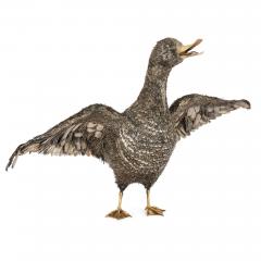  Gianmaria Buccellati Italian Silver Furry Duck Sculpture by Buccellati - 4705997