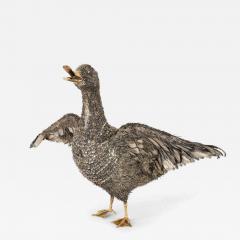  Gianmaria Buccellati Italian Silver Furry Duck Sculpture by Buccellati - 4708008