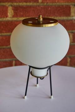  Gilardi Barzaghi 1950s Gilardi Barzaghi Glass Tripod Table Lamp - 688965